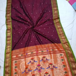 Rajputana - Handmade Typical Pure Silk Paithani