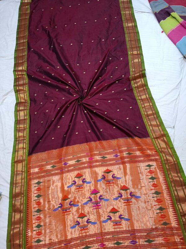 Rajputana - Handmade Typical Pure Silk Paithani