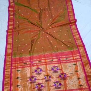 Rajputana - Handmade Typical Pure Silk Paithani