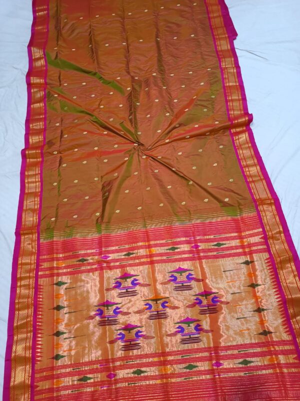 Rajputana - Handmade Typical Pure Silk Paithani