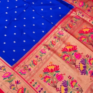 Rajputana – Royal Blue Paithani Silk Saree